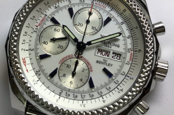 ブライトリング ベントレー 6.75 スピード クロノグラフ Bentley 6.75 Speed Chronograph A44364(A444B17SP) 箱 保証書 SS メンズ時計 ブラック 仕上げ済 美品