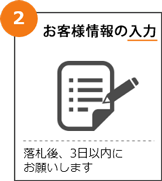 お客様情報の入力